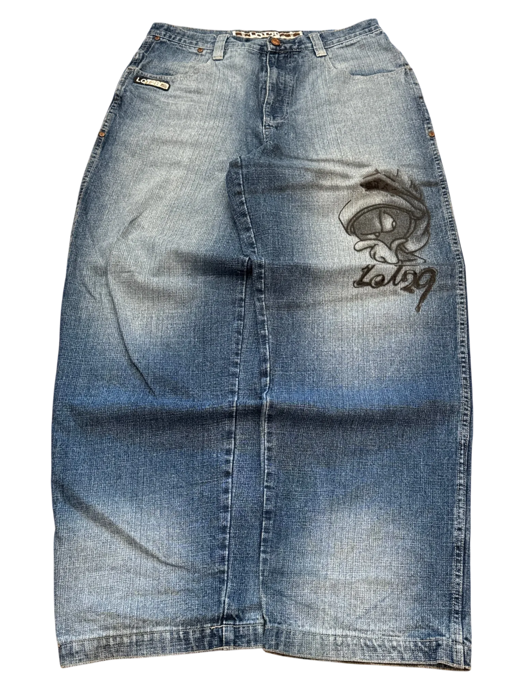 [V0964de] Vintage y2k Lot29 blaue baggy jeans (Marsianer)