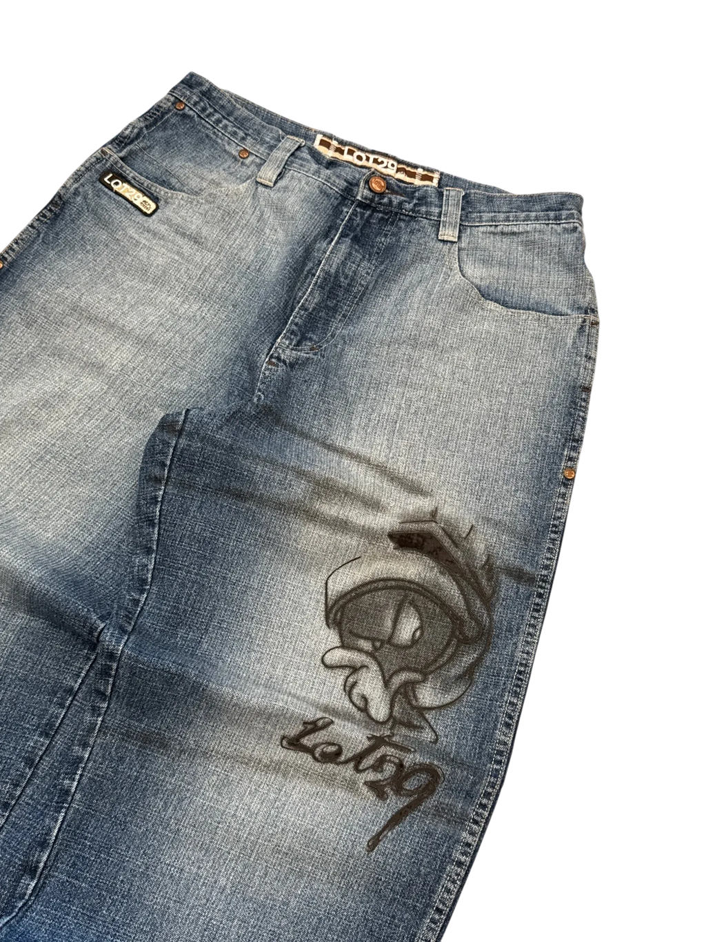 [V0964de] Vintage y2k Lot29 blaue baggy jeans (Marsianer)