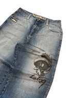 [V0964de] Vintage y2k Lot29 blaue baggy jeans (Marsianer)