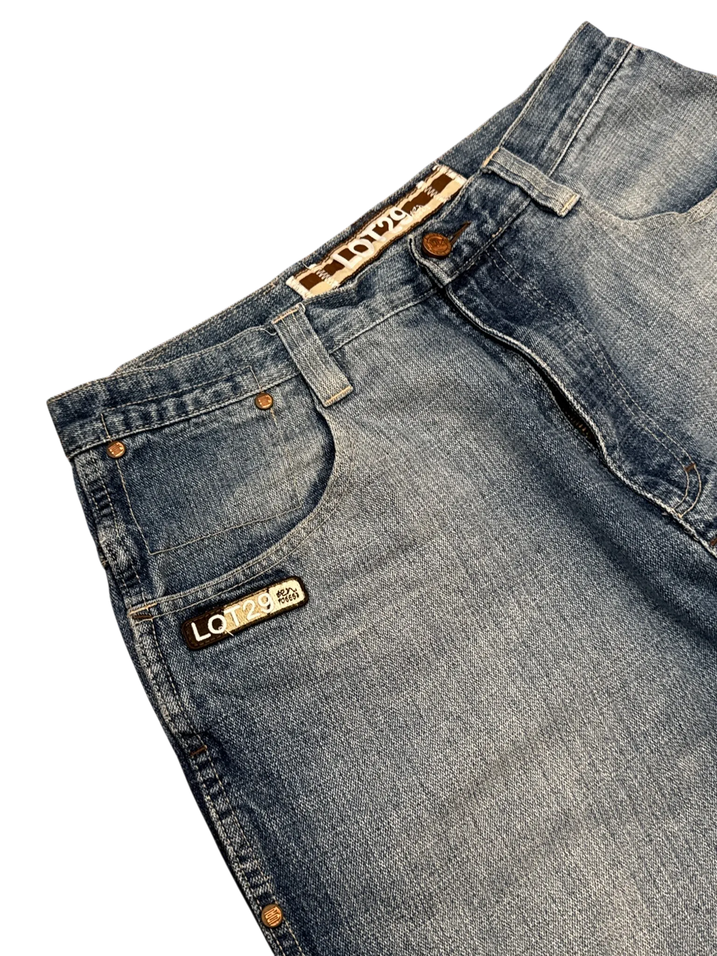 [V0964de] Vintage y2k Lot29 blaue baggy jeans (Marsianer)
