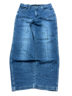 [V0722] Vintage y2k Jambangee blaue baggy jeans