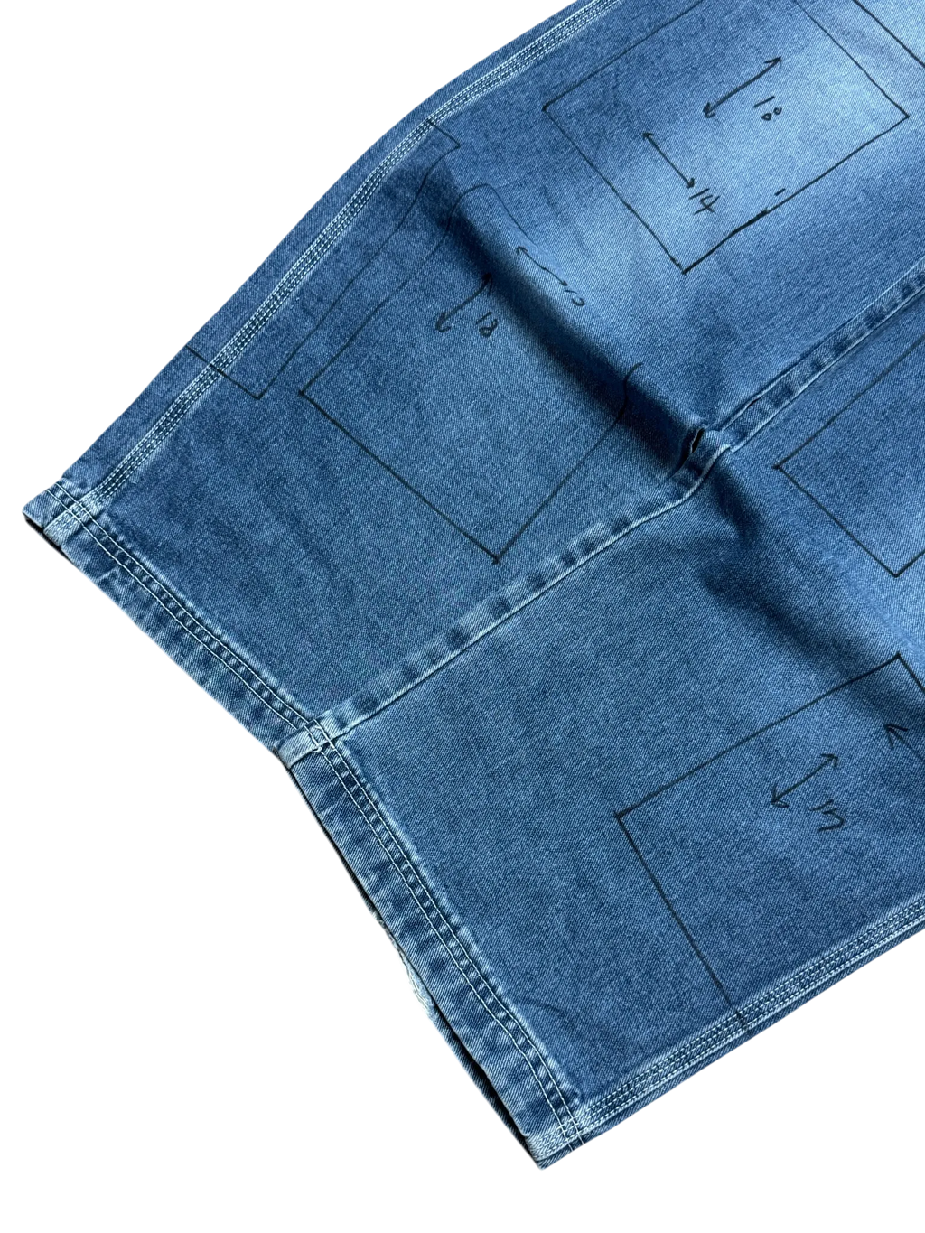 [V0722] Vintage y2k Jambangee blaue baggy jeans