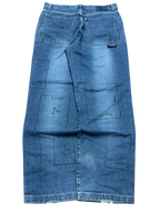 [V0722] Vintage y2k Jambangee blaue baggy jeans