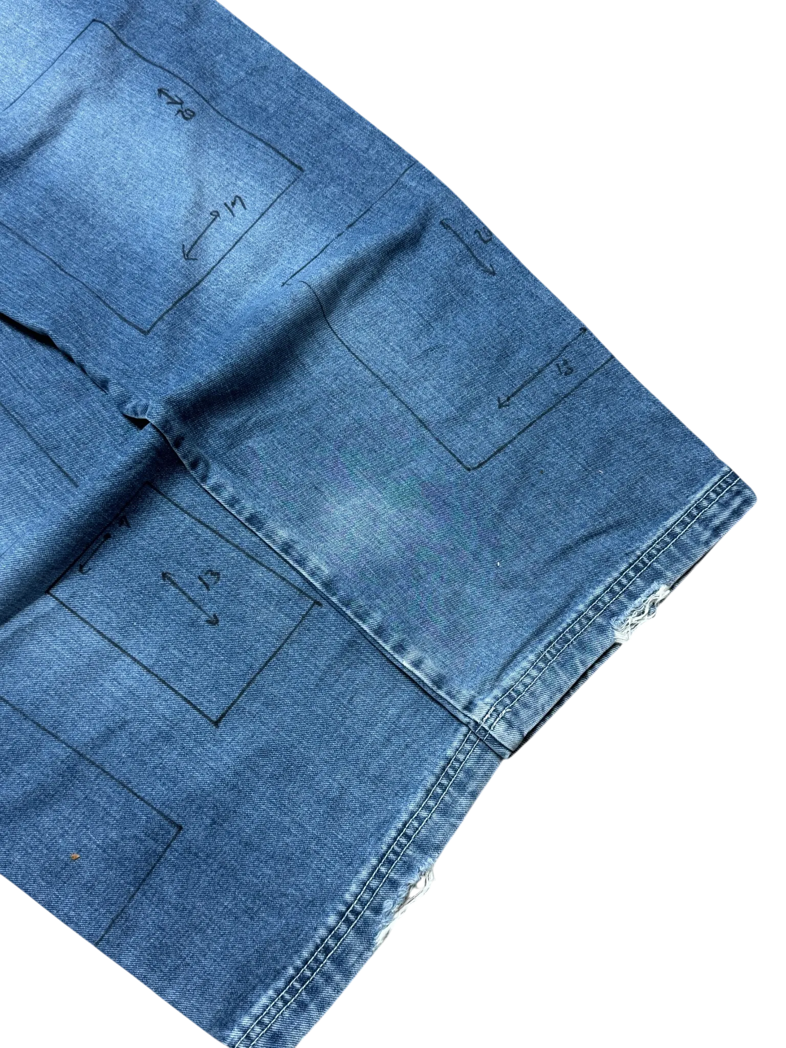 [V0722] Vintage y2k Jambangee blaue baggy jeans