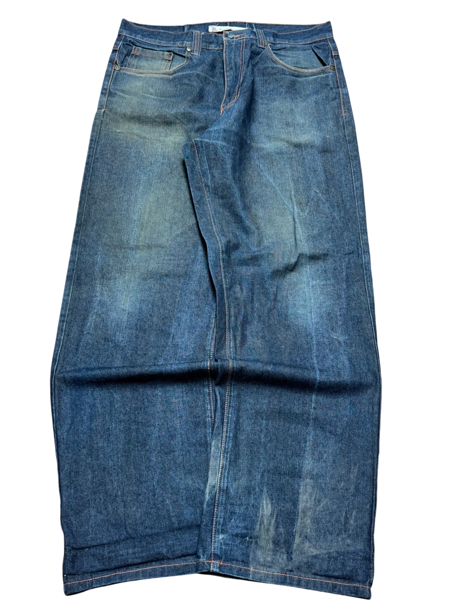 [V0366] Vintage y2k Brooklyn Basement marineblaue baggy jeans