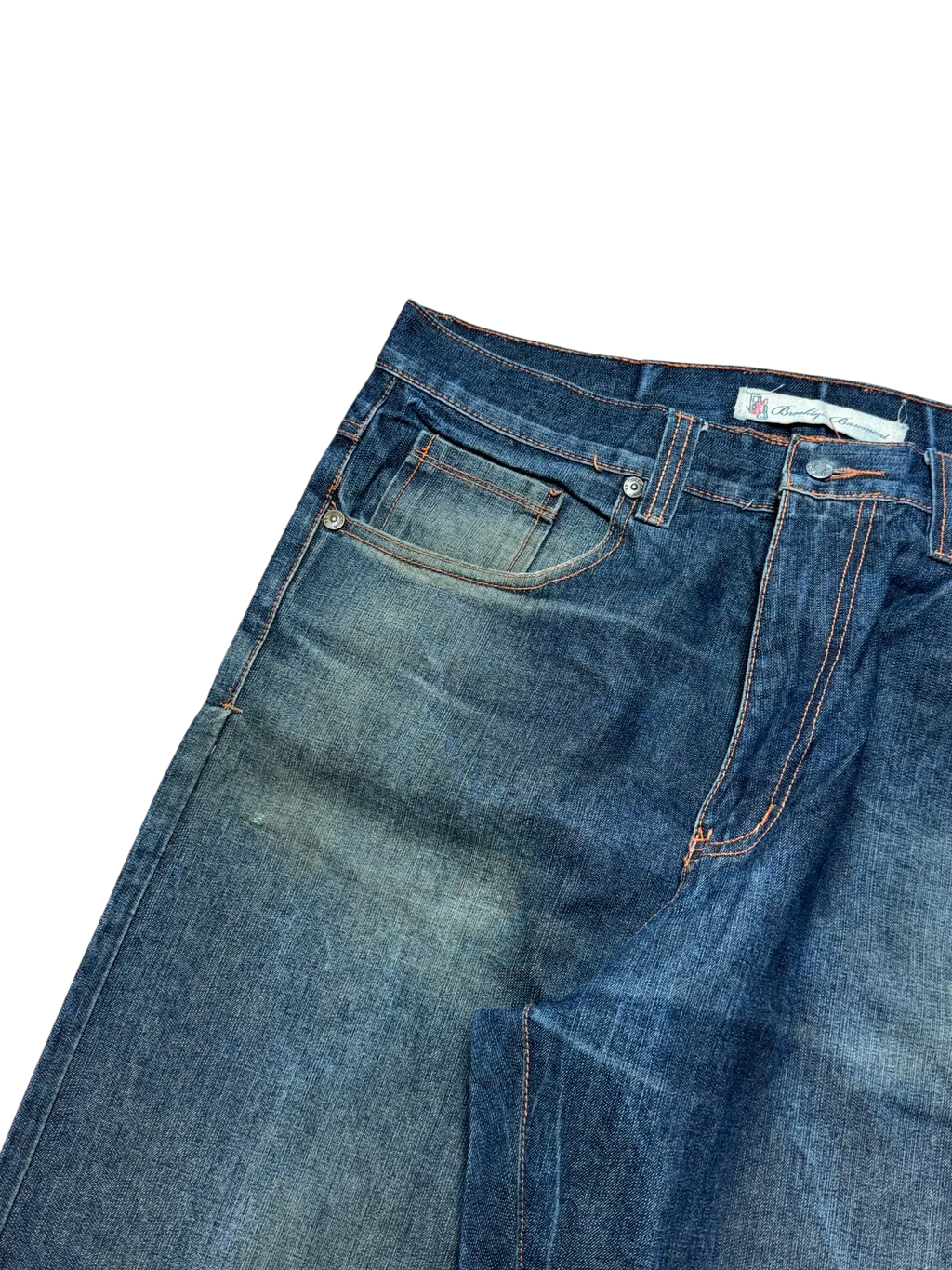 [V0366] Vintage y2k Brooklyn Basement marineblaue baggy jeans