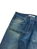 [V0366] Vintage y2k Brooklyn Basement marineblaue baggy jeans