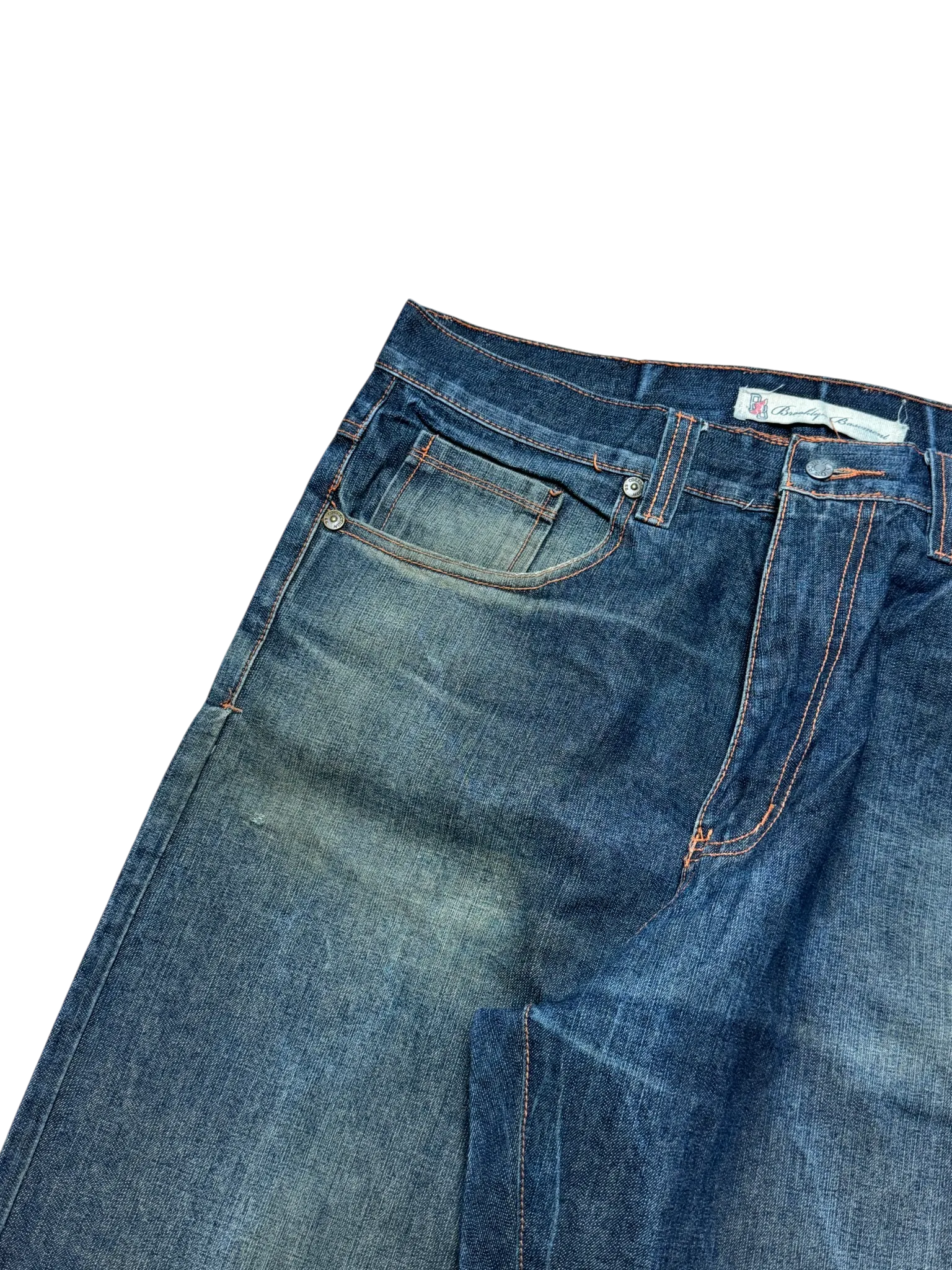 [V0366] Vintage y2k Brooklyn Basement marineblaue baggy jeans