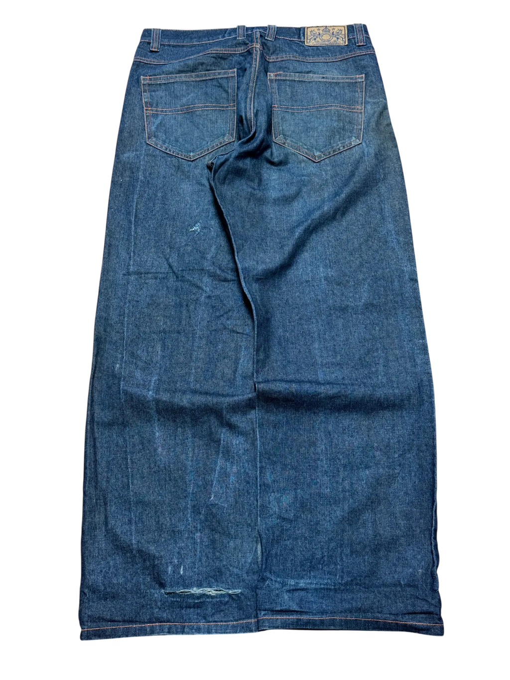 [V0366] Vintage y2k Brooklyn Basement marineblaue baggy jeans