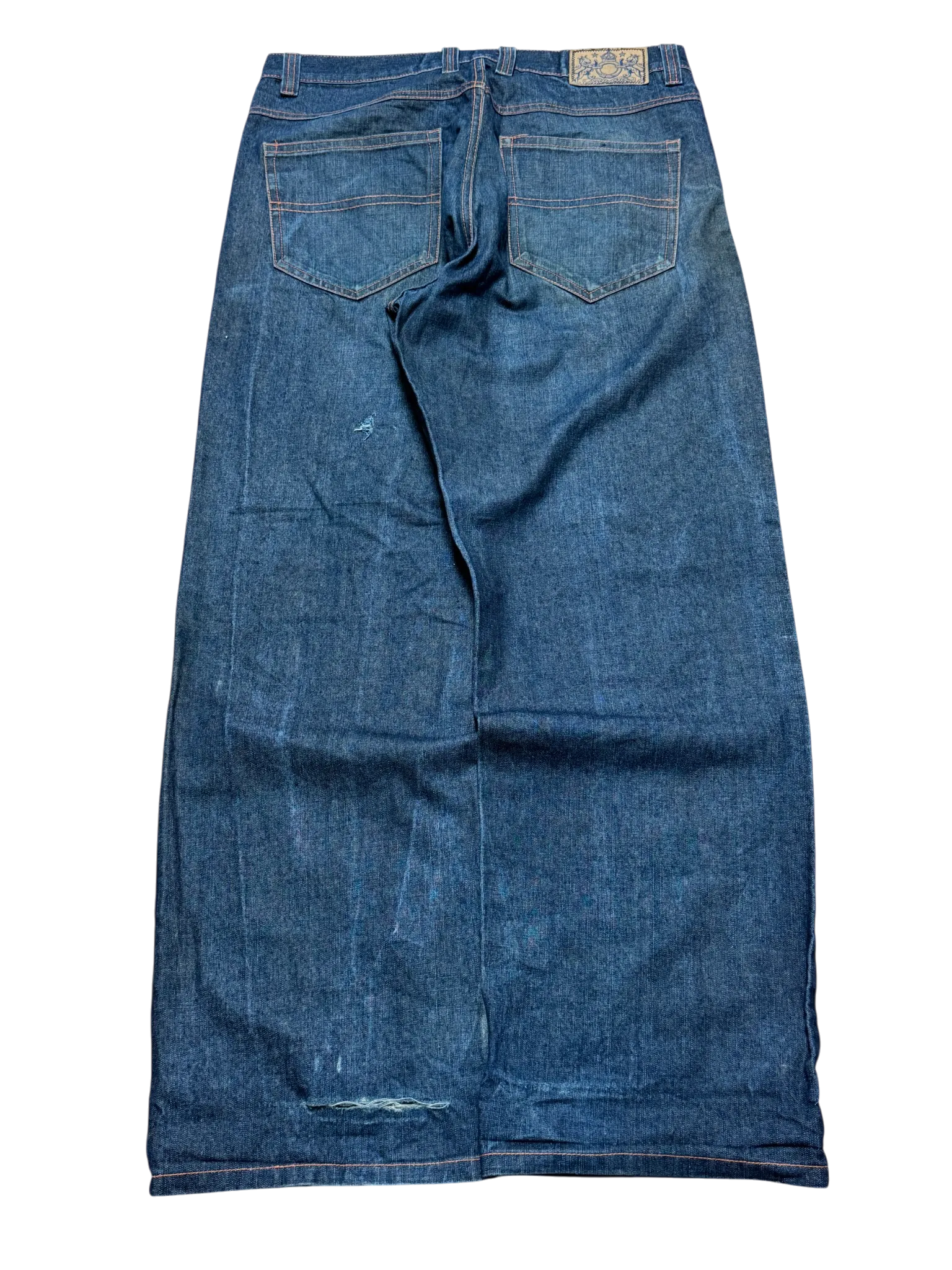 [V0366] Vintage y2k Brooklyn Basement marineblaue baggy jeans