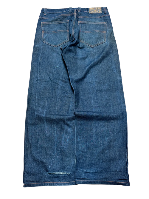 [V0366] Vintage y2k Brooklyn Basement marineblaue baggy jeans