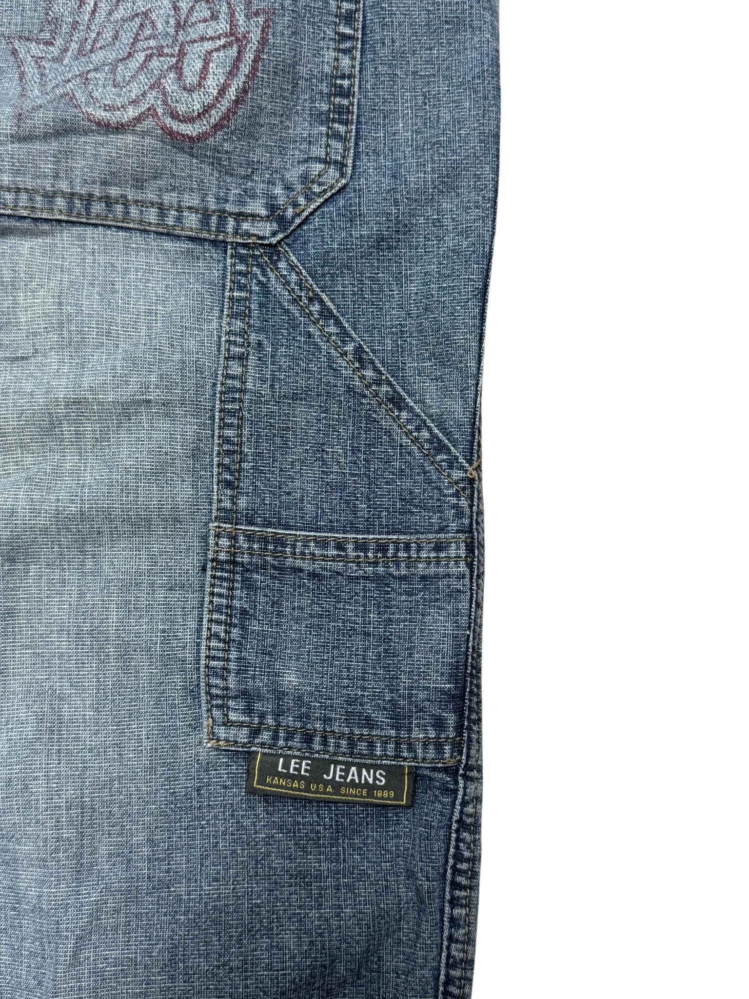 [V0546] Vintage y2k Lee blaue baggy jeans