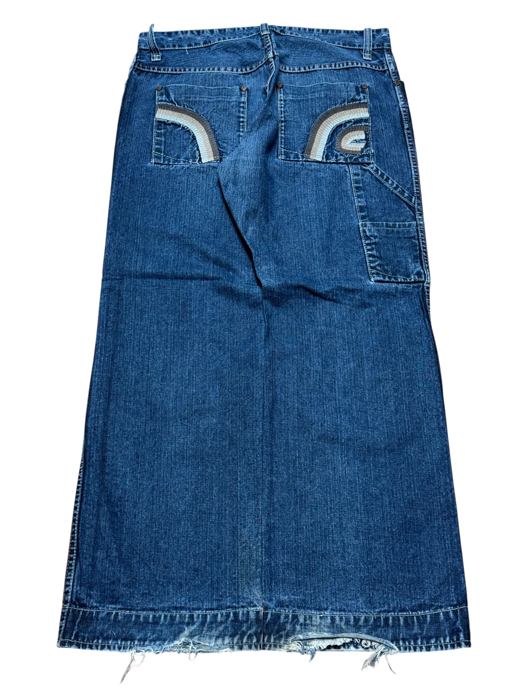[V0346] Vintage y2k French Connection marineblauwe baggy jeans