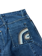 [V0346] Vintage y2k French Connection marineblauwe baggy jeans
