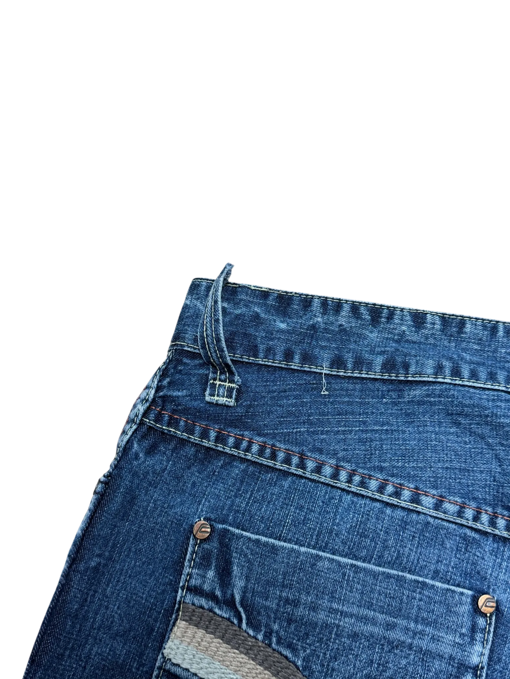 [V0346] Vintage y2k French Connection marineblauwe baggy jeans