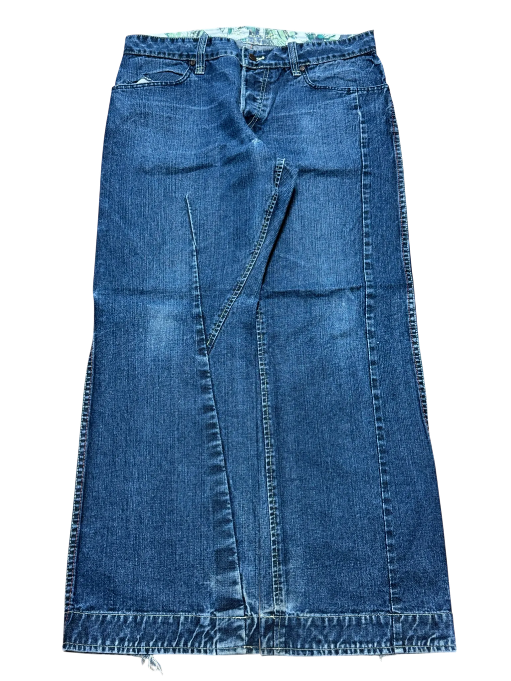 [V0346] Vintage y2k French Connection marineblauwe baggy jeans