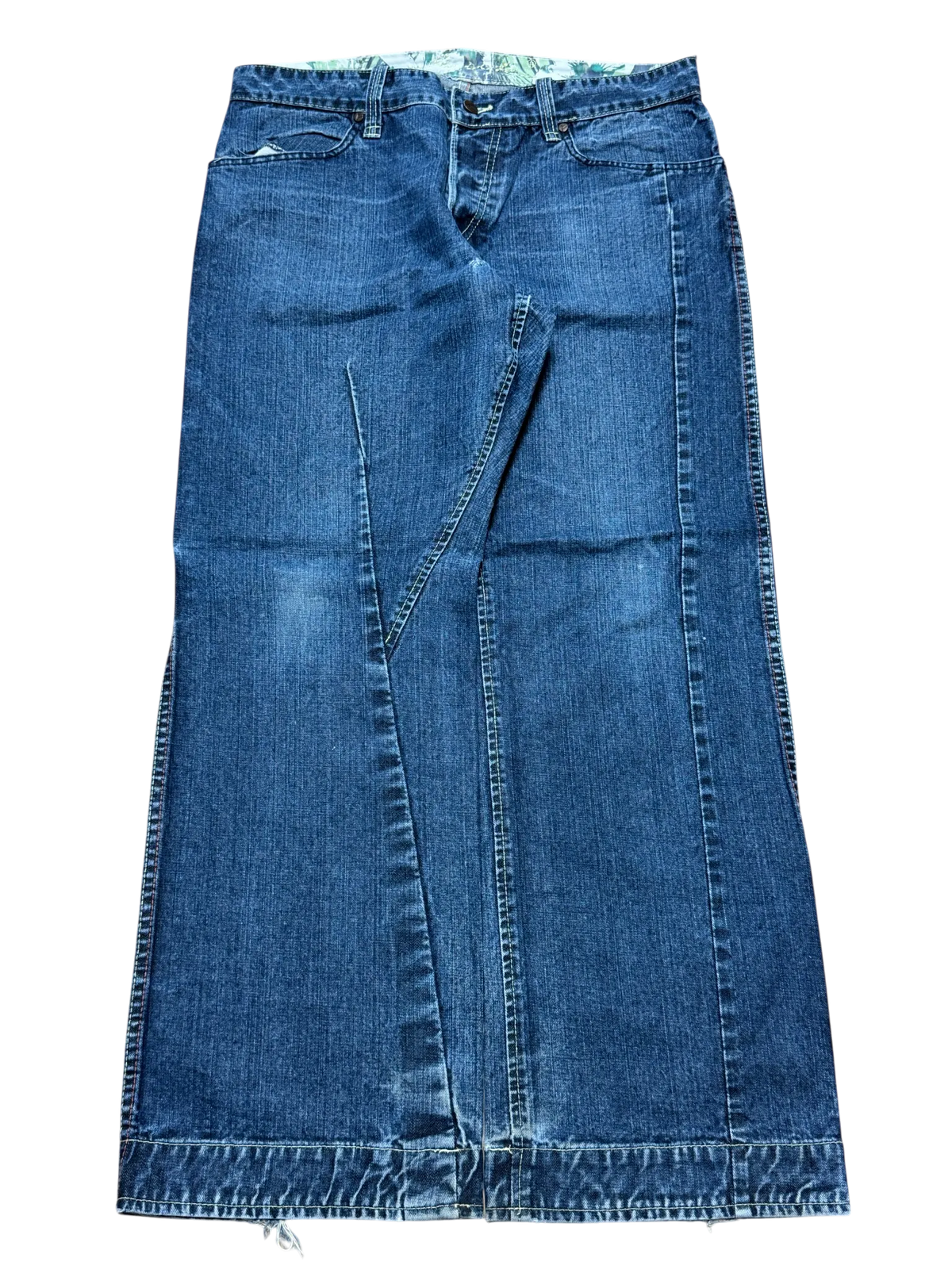 [V0346] Vintage y2k French Connection marineblauwe baggy jeans