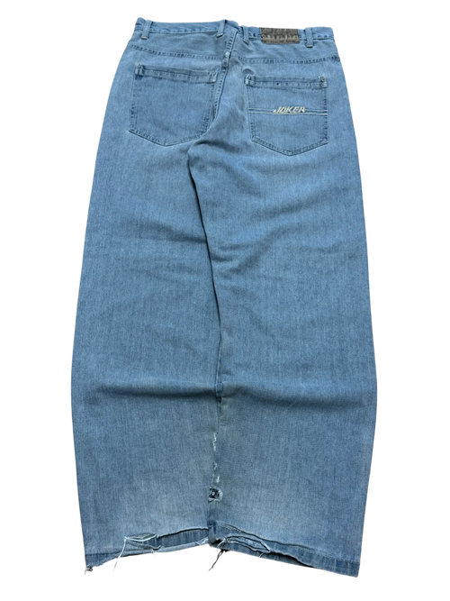 [V0312] Vintage y2k Joker blaue baggy jeans