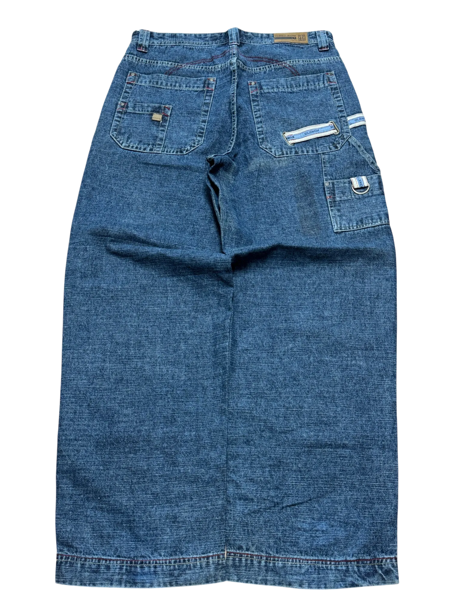[V0872] Vintage y2k Clench blaue baggy jeans