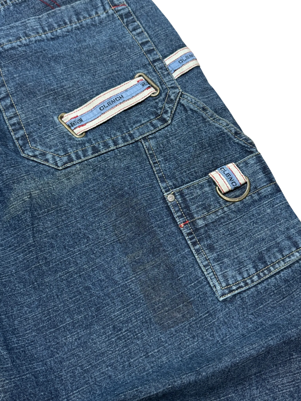 [V0872] Vintage y2k Clench blaue baggy jeans