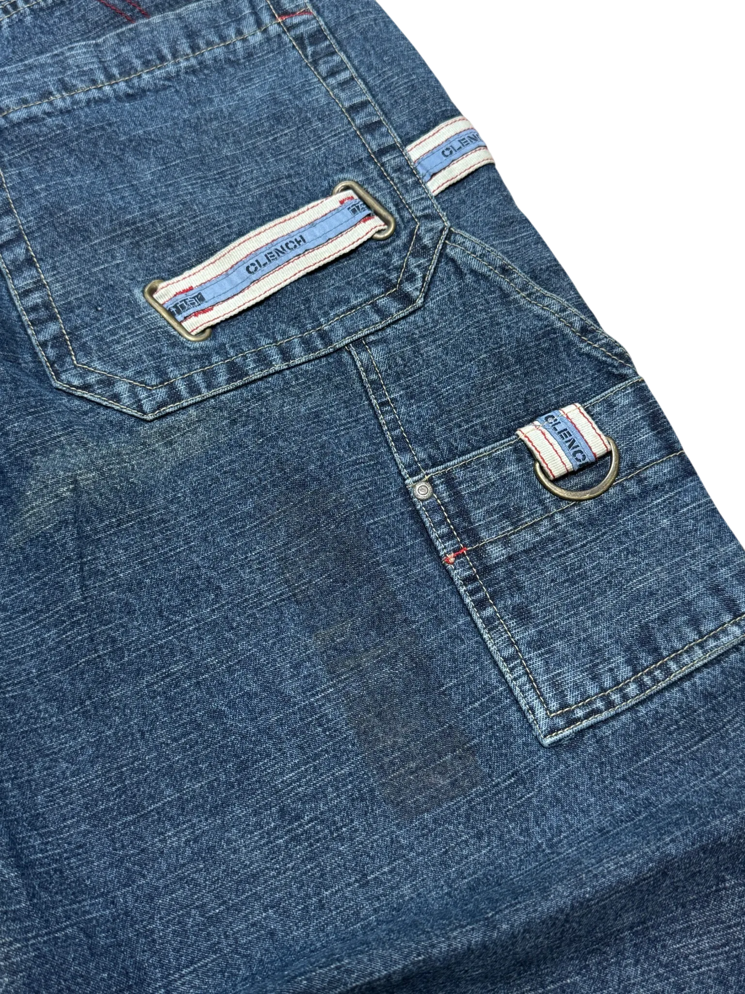[V0872] Vintage y2k Clench blaue baggy jeans