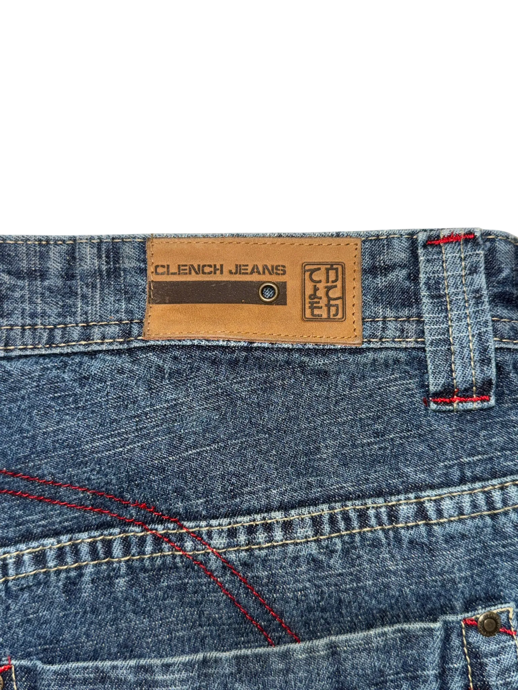 [V0872] Vintage y2k Clench blaue baggy jeans