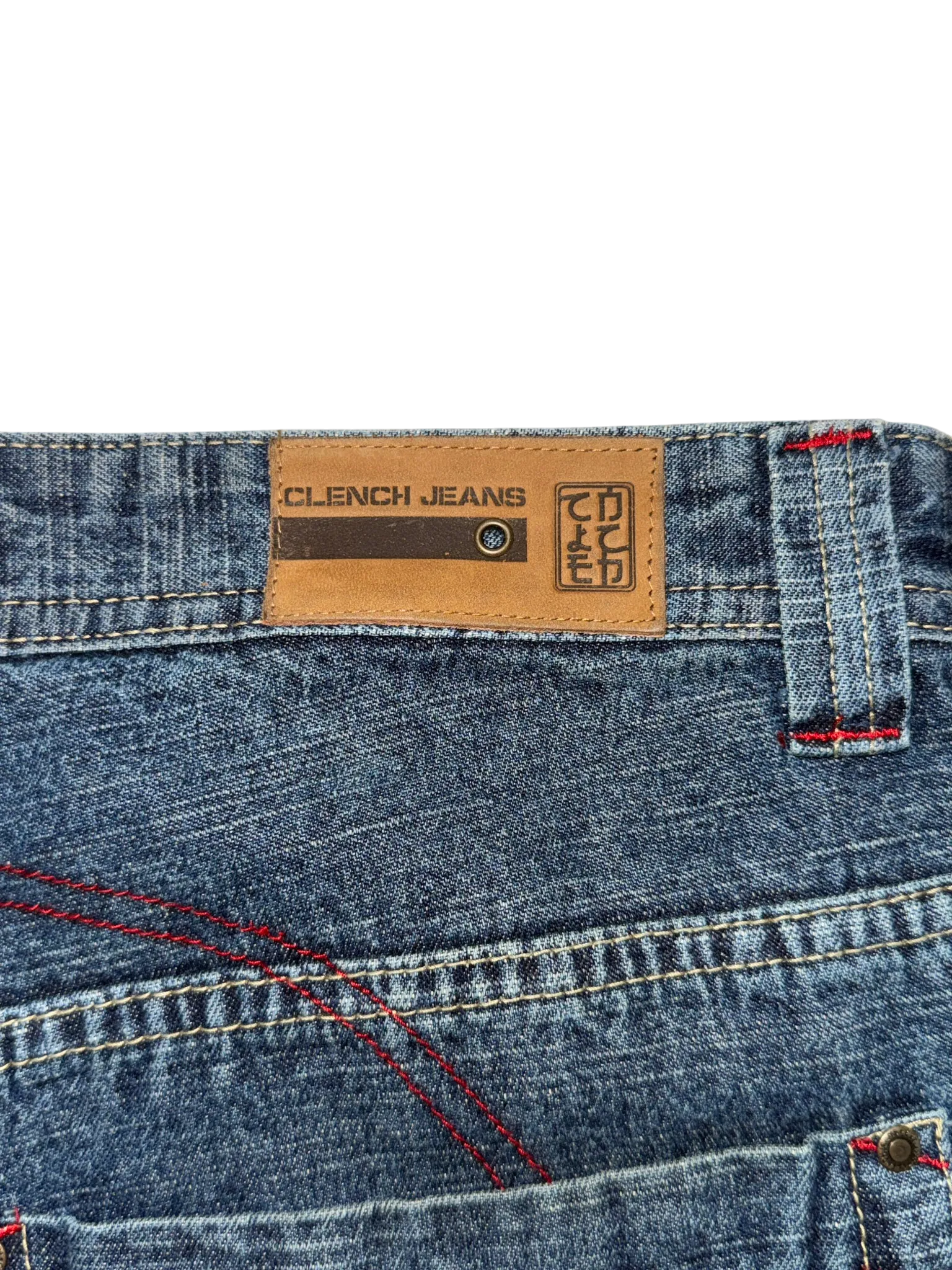 [V0872] Vintage y2k Clench blaue baggy jeans