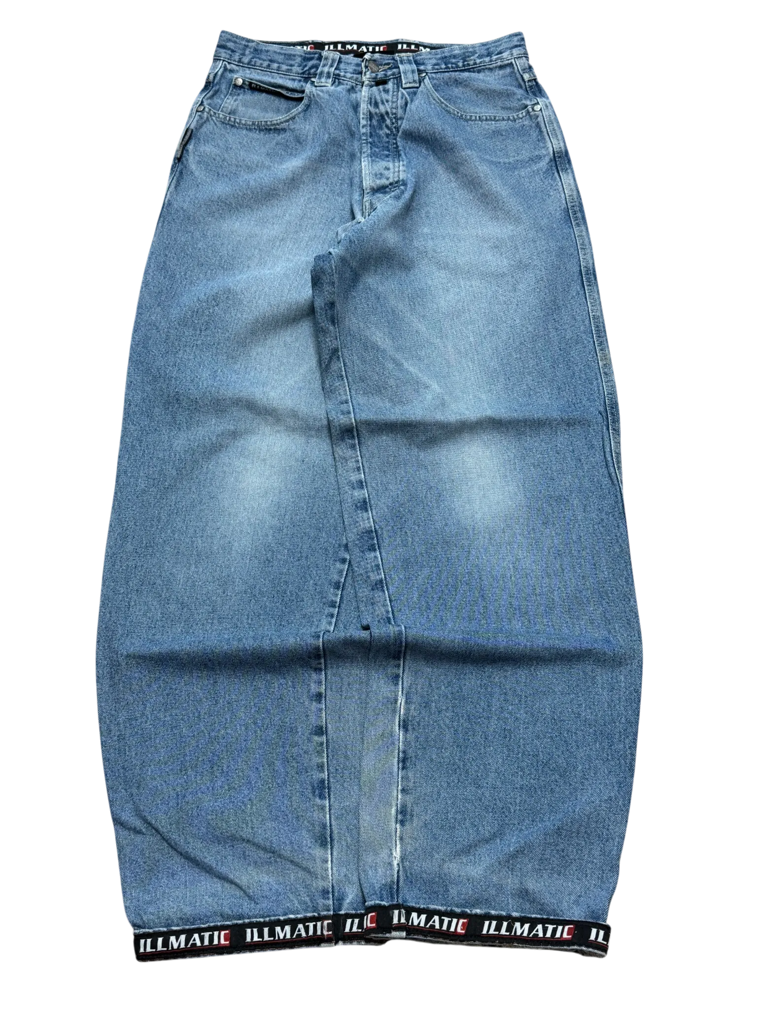 [V0765] Vintage y2k Illmatic blaue baggy jeans