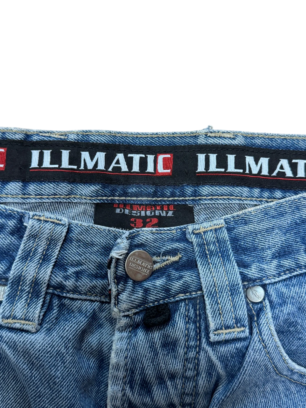 [V0765] Vintage y2k Illmatic blaue baggy jeans