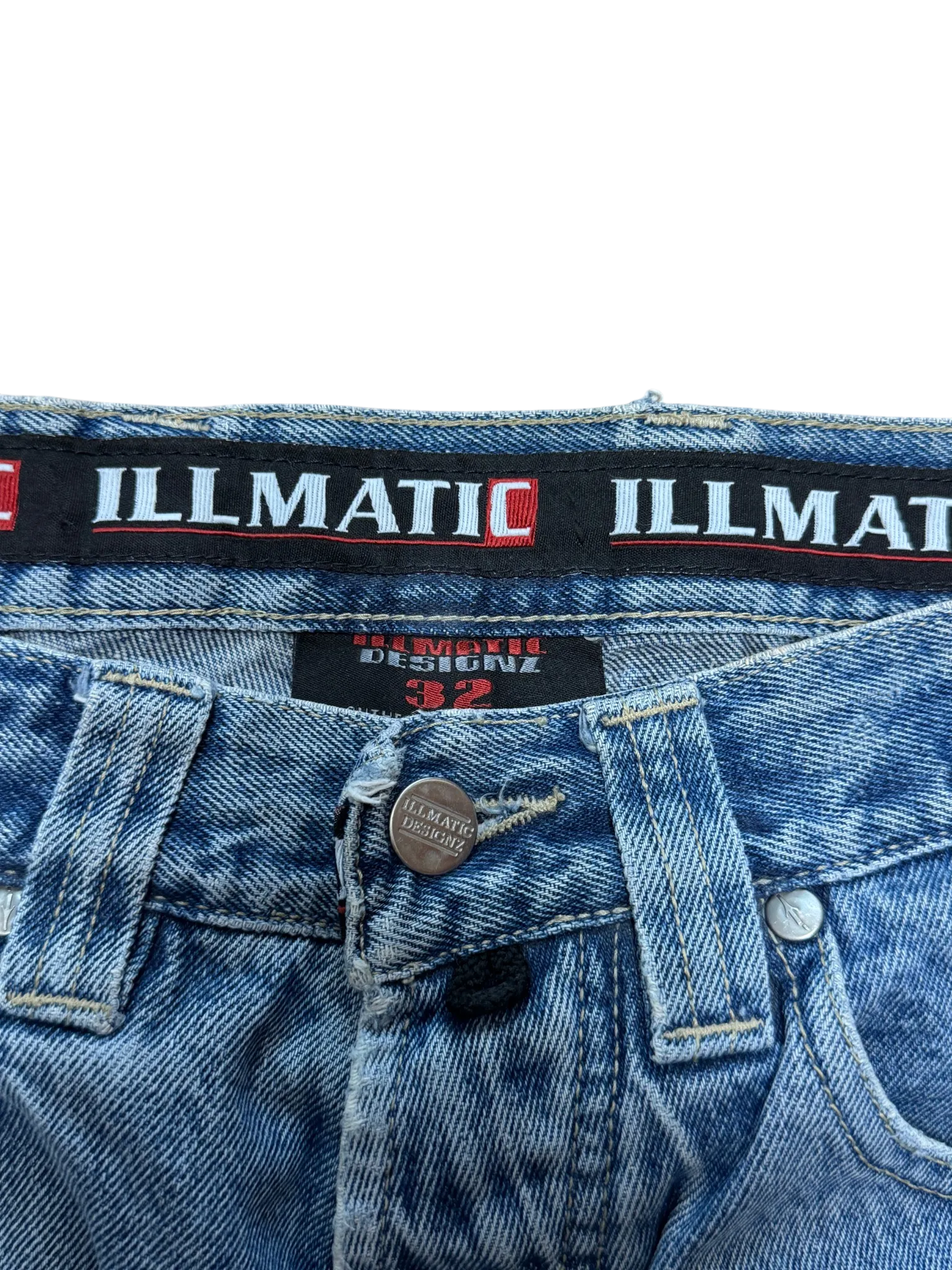 [V0765] Vintage y2k Illmatic blaue baggy jeans