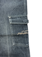 [V0772] Vintage y2k Musso schwarze baggy jeans