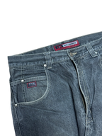 [V0772] Vintage y2k Musso schwarze baggy jeans