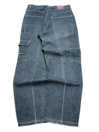 [V0772] Vintage y2k Musso schwarze baggy jeans