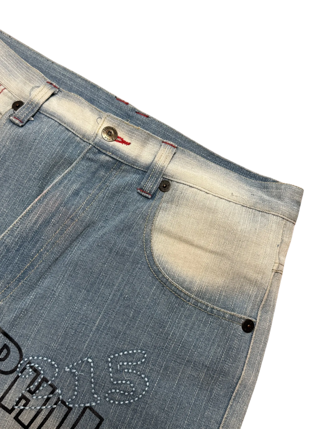 [V0844] Vintage y2k Hoodboyz blaue baggy jeans