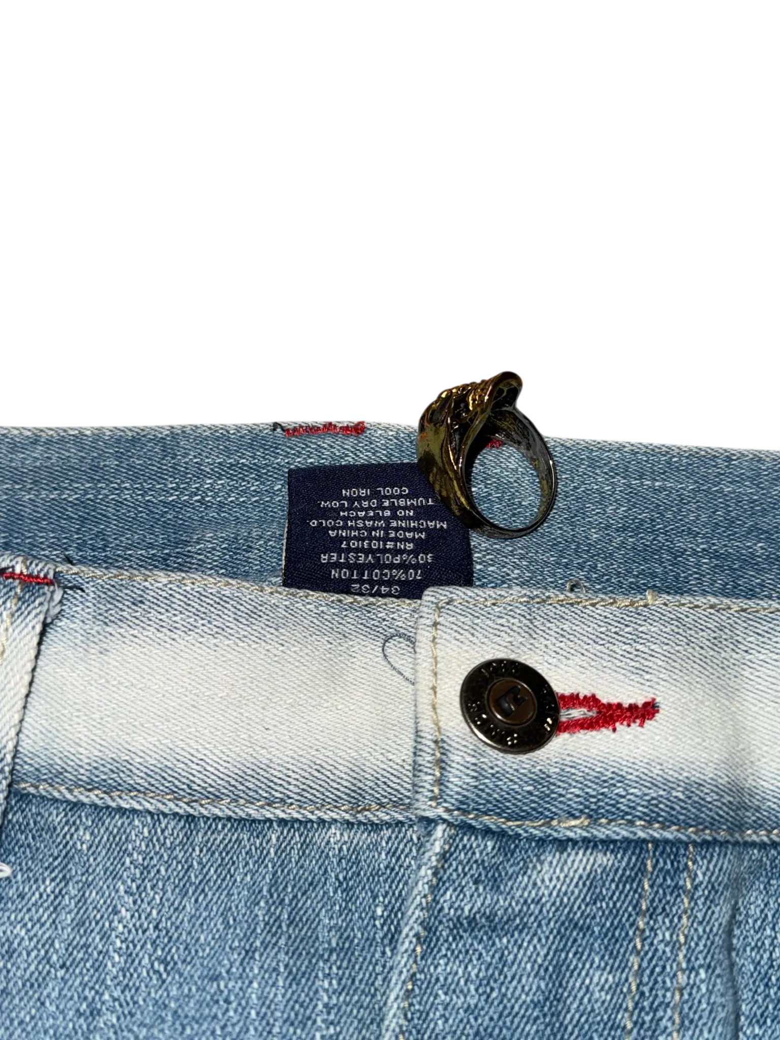 [V0844] Vintage y2k Hoodboyz blaue baggy jeans