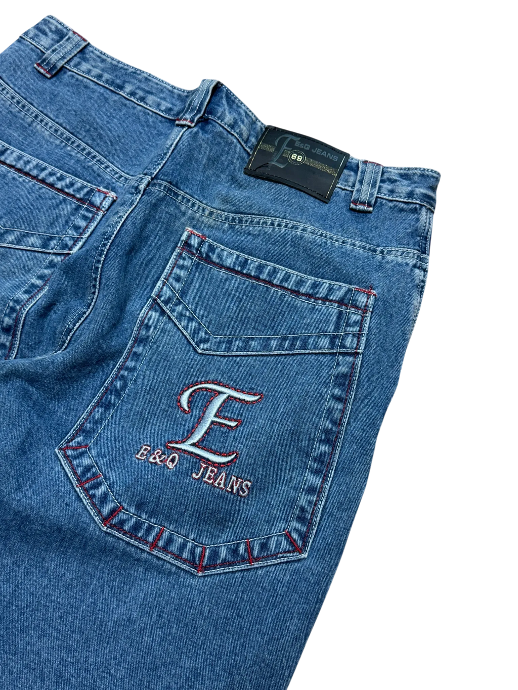 [V0470] Vintage y2k E&Q blaue baggy jeans