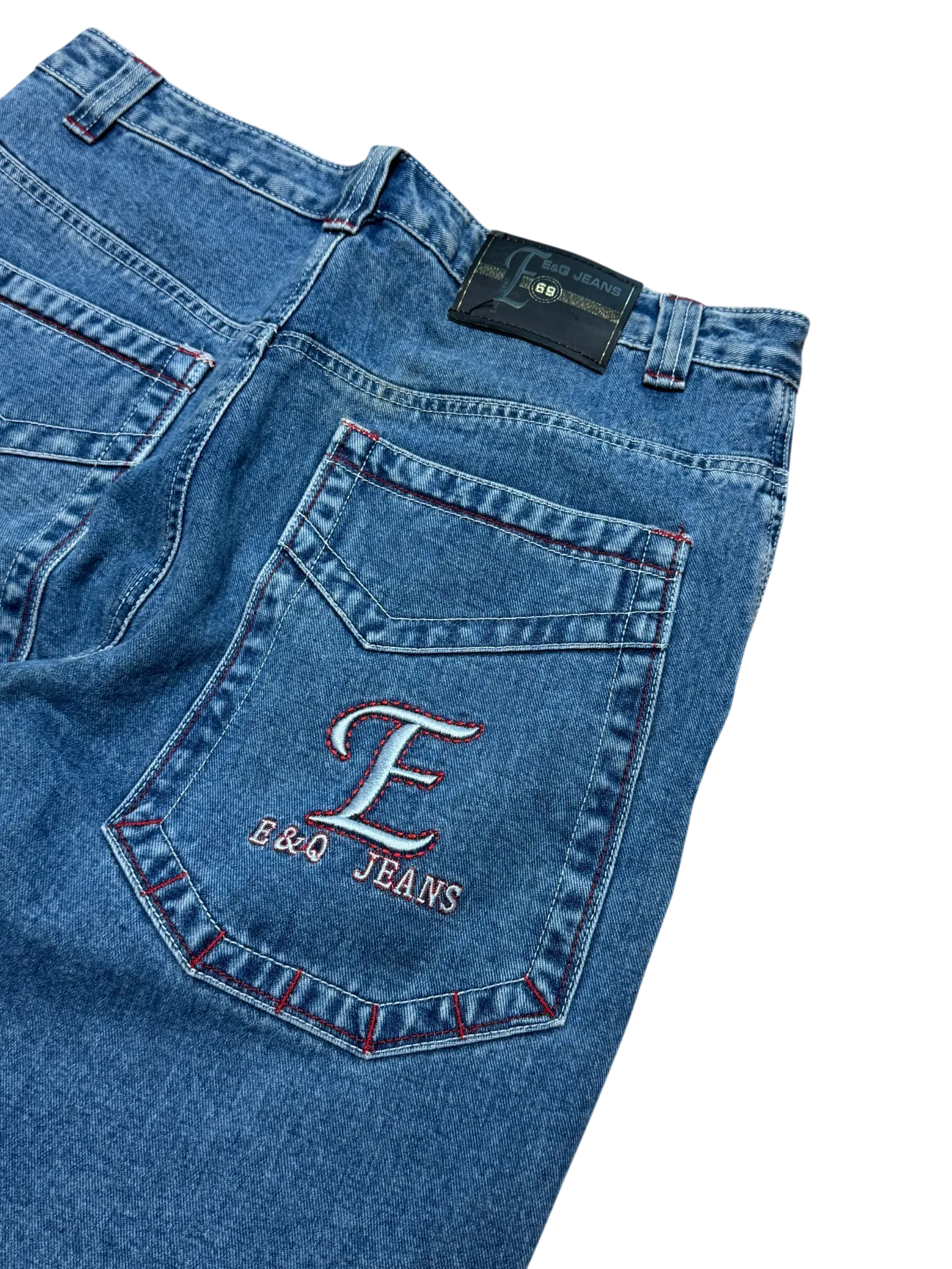 [V0470] Vintage y2k E&Q blaue baggy jeans