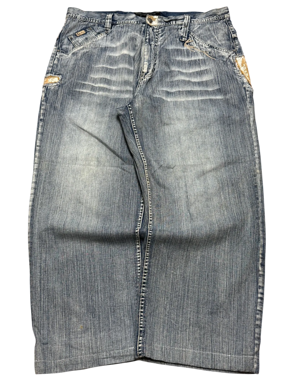 [V0853de] Vintage y2k Karl Kani blaue baggy jeans
