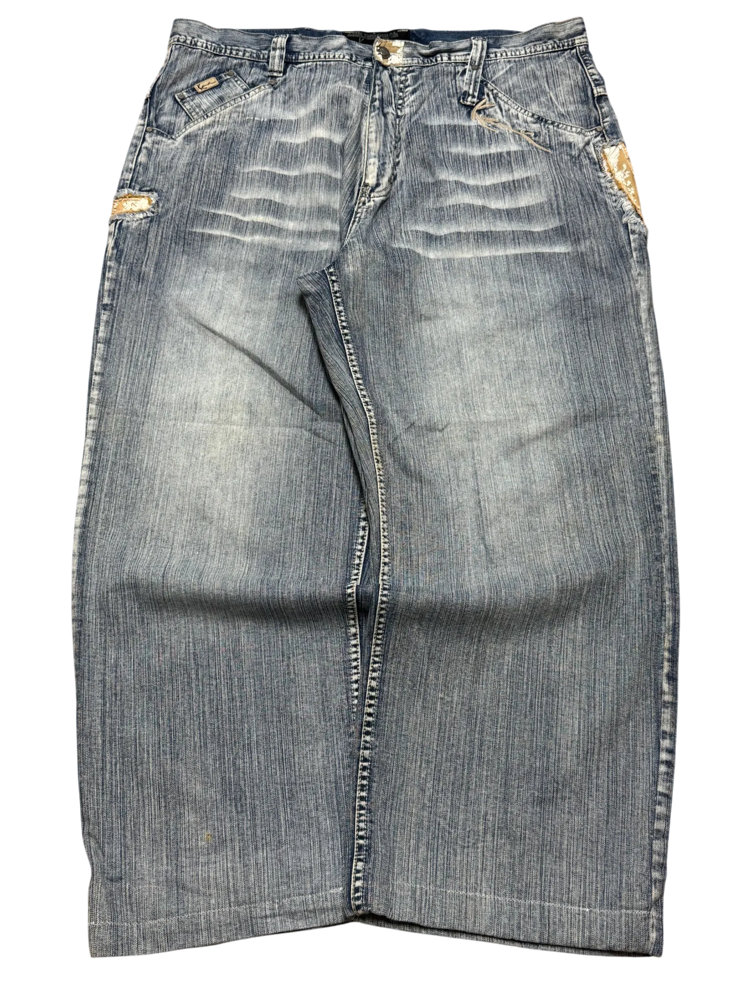 [V0853de] Vintage y2k Karl Kani blaue baggy jeans