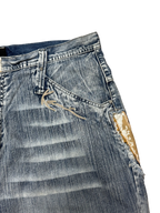 [V0853de] Vintage y2k Karl Kani blaue baggy jeans