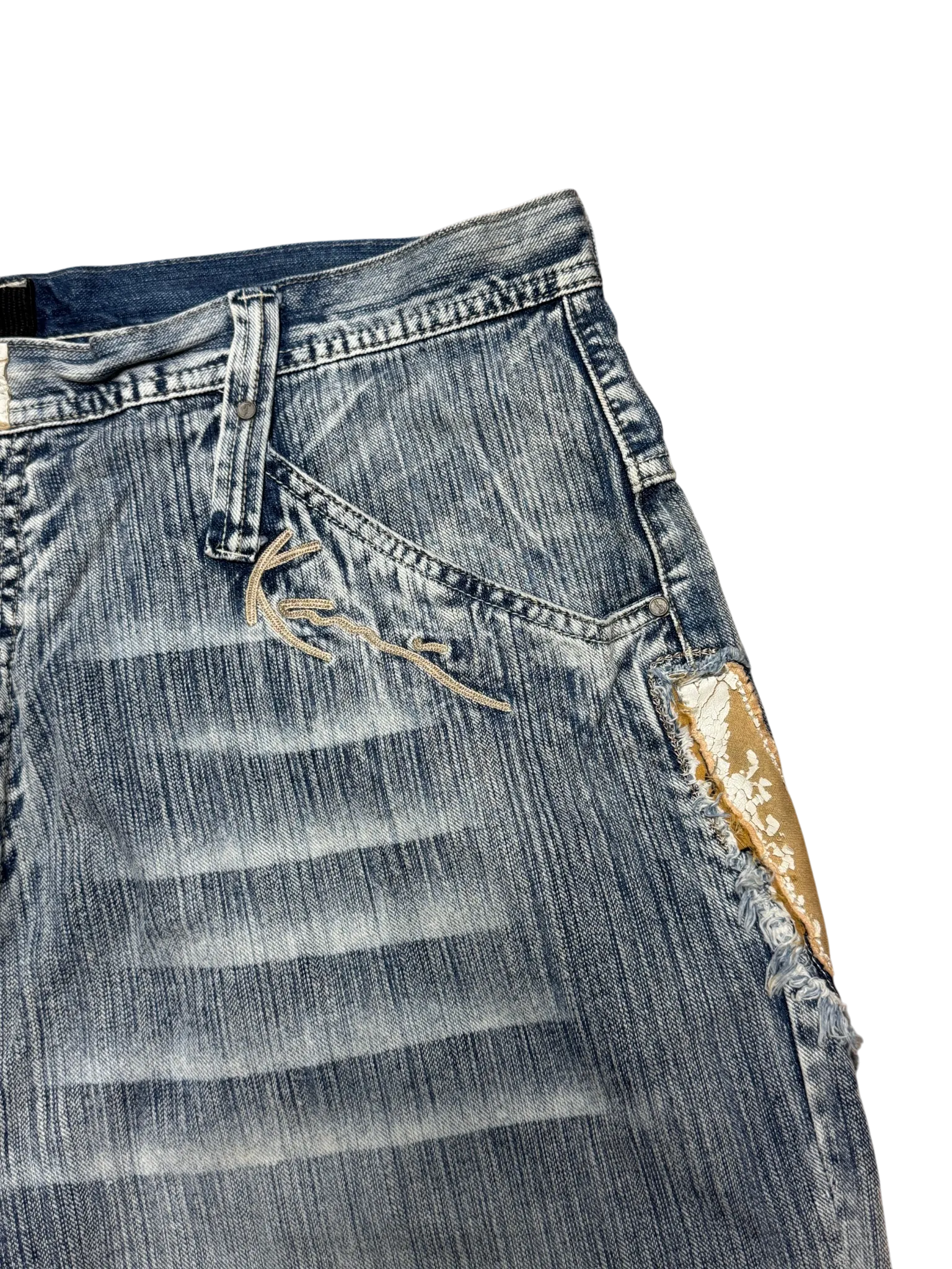 [V0853de] Vintage y2k Karl Kani blaue baggy jeans