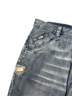 [V0853de] Vintage y2k Karl Kani blaue baggy jeans