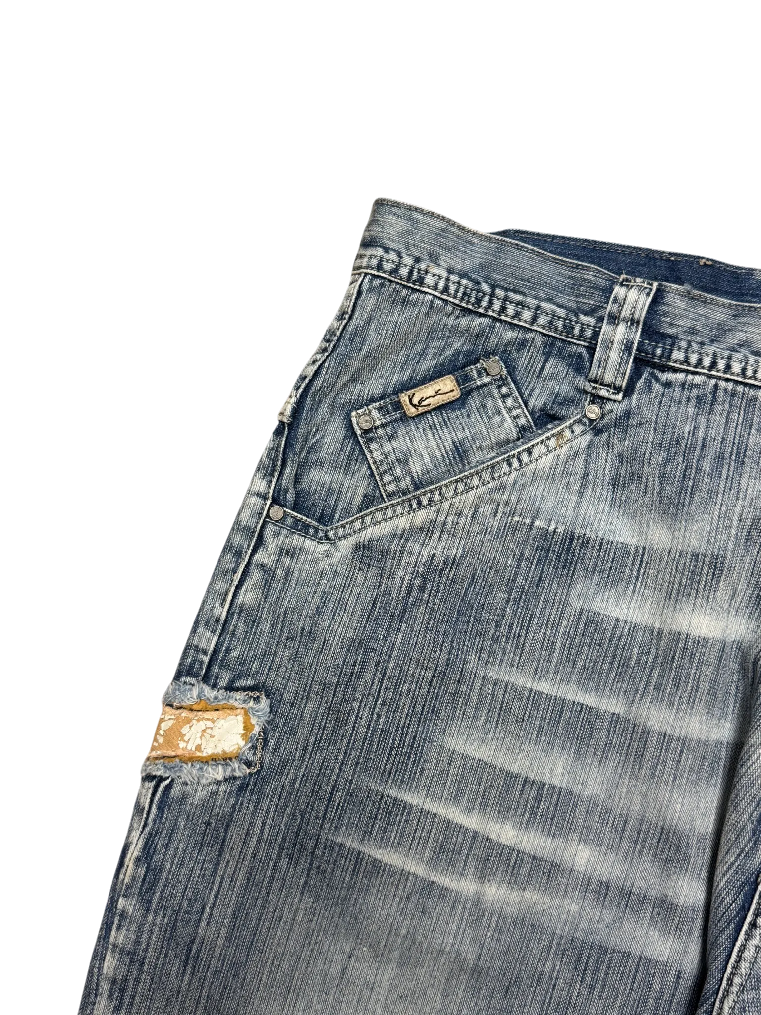 [V0853de] Vintage y2k Karl Kani blaue baggy jeans