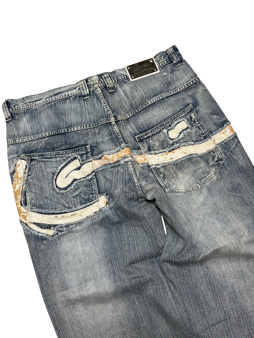 [V0853de] Vintage y2k Karl Kani blaue baggy jeans