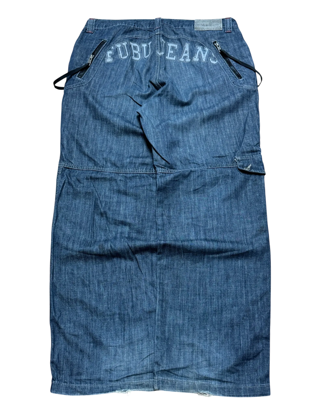[V0733] Vintage y2k Fubu marineblaue baggy jeans