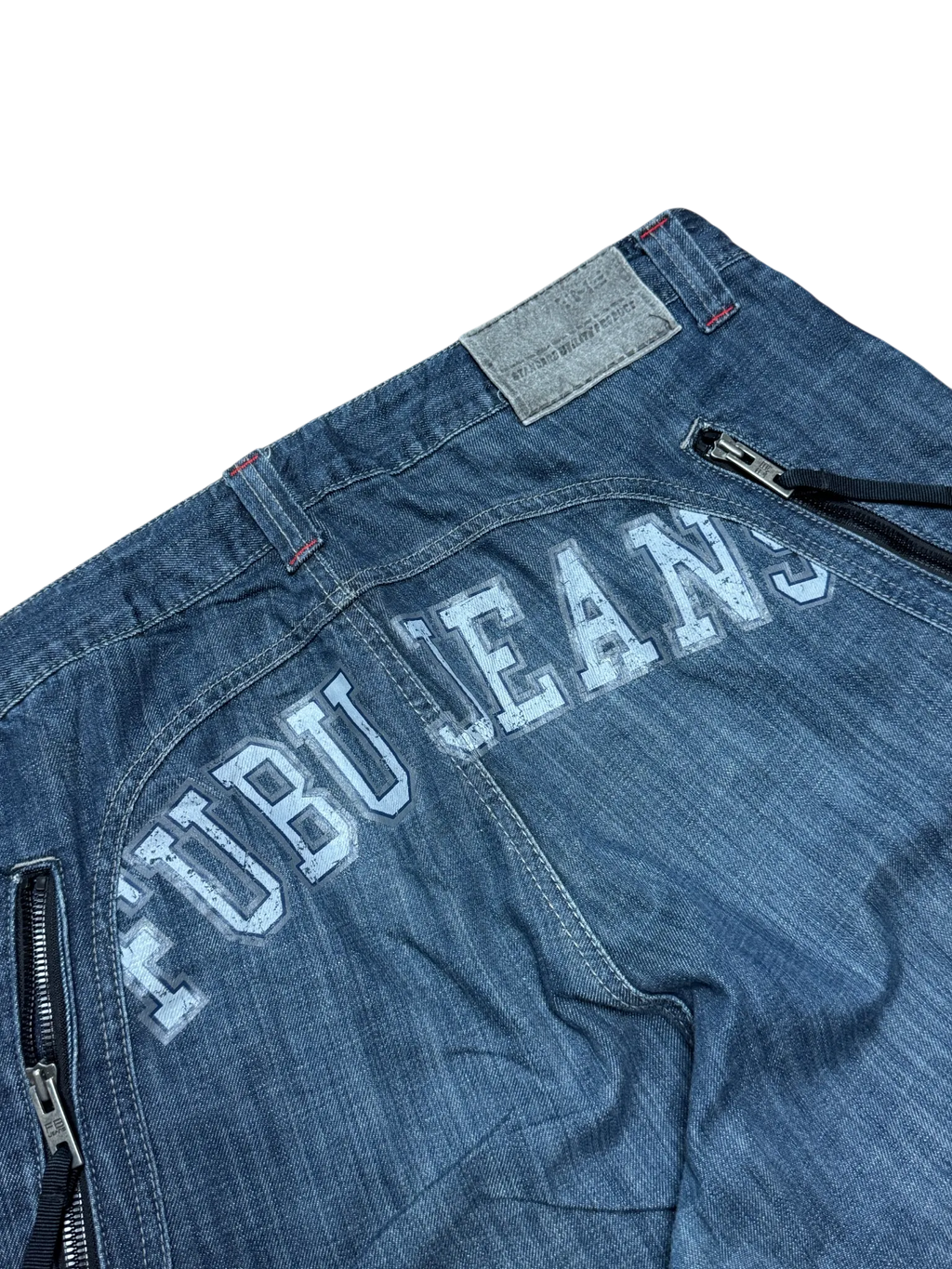 [V0733] Vintage y2k Fubu marineblaue baggy jeans