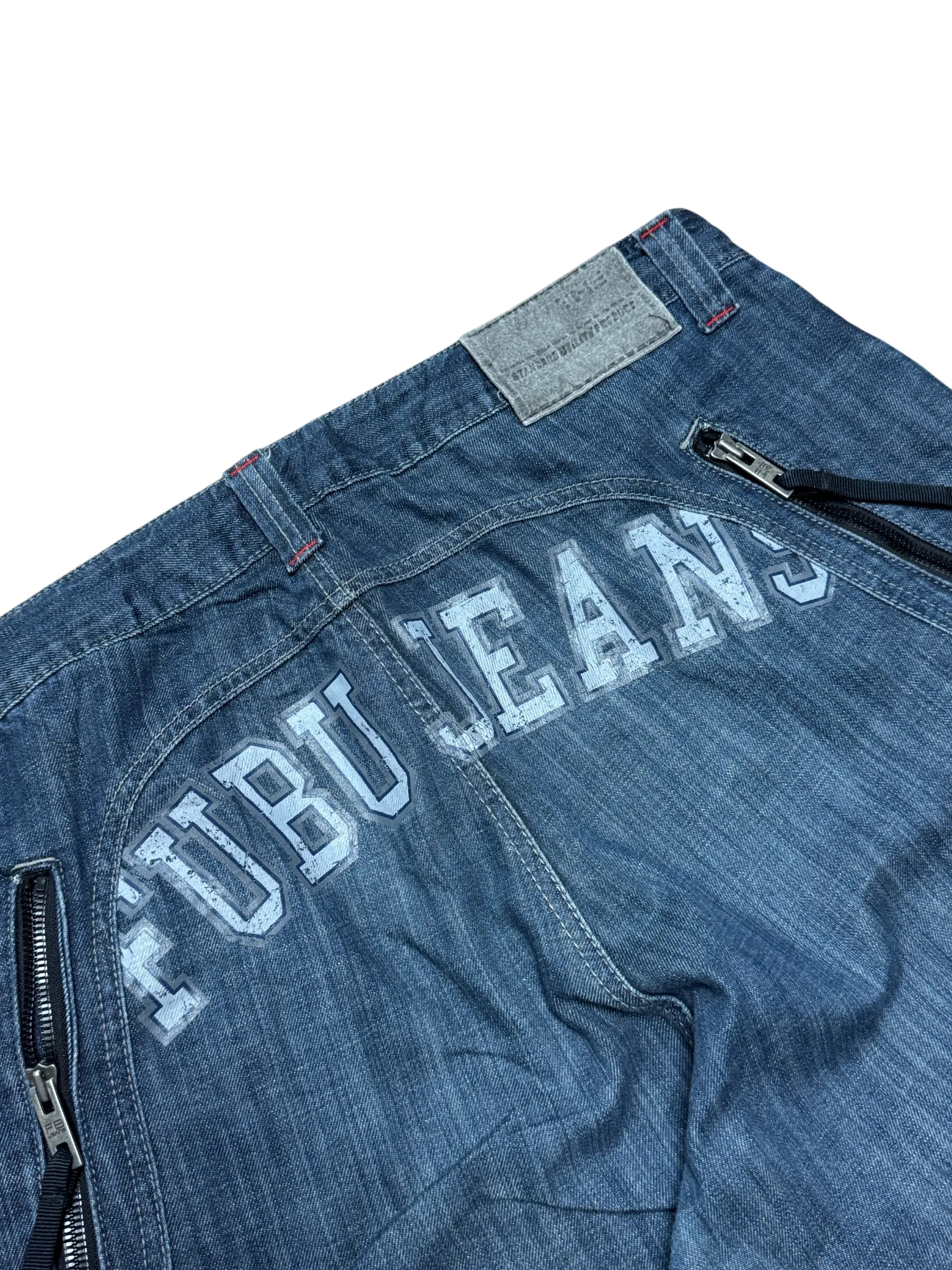 [V0733] Vintage y2k Fubu marineblaue baggy jeans
