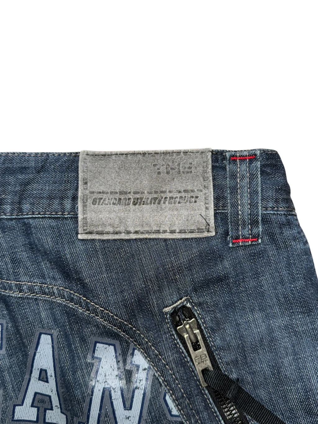 [V0733] Vintage y2k Fubu marineblaue baggy jeans
