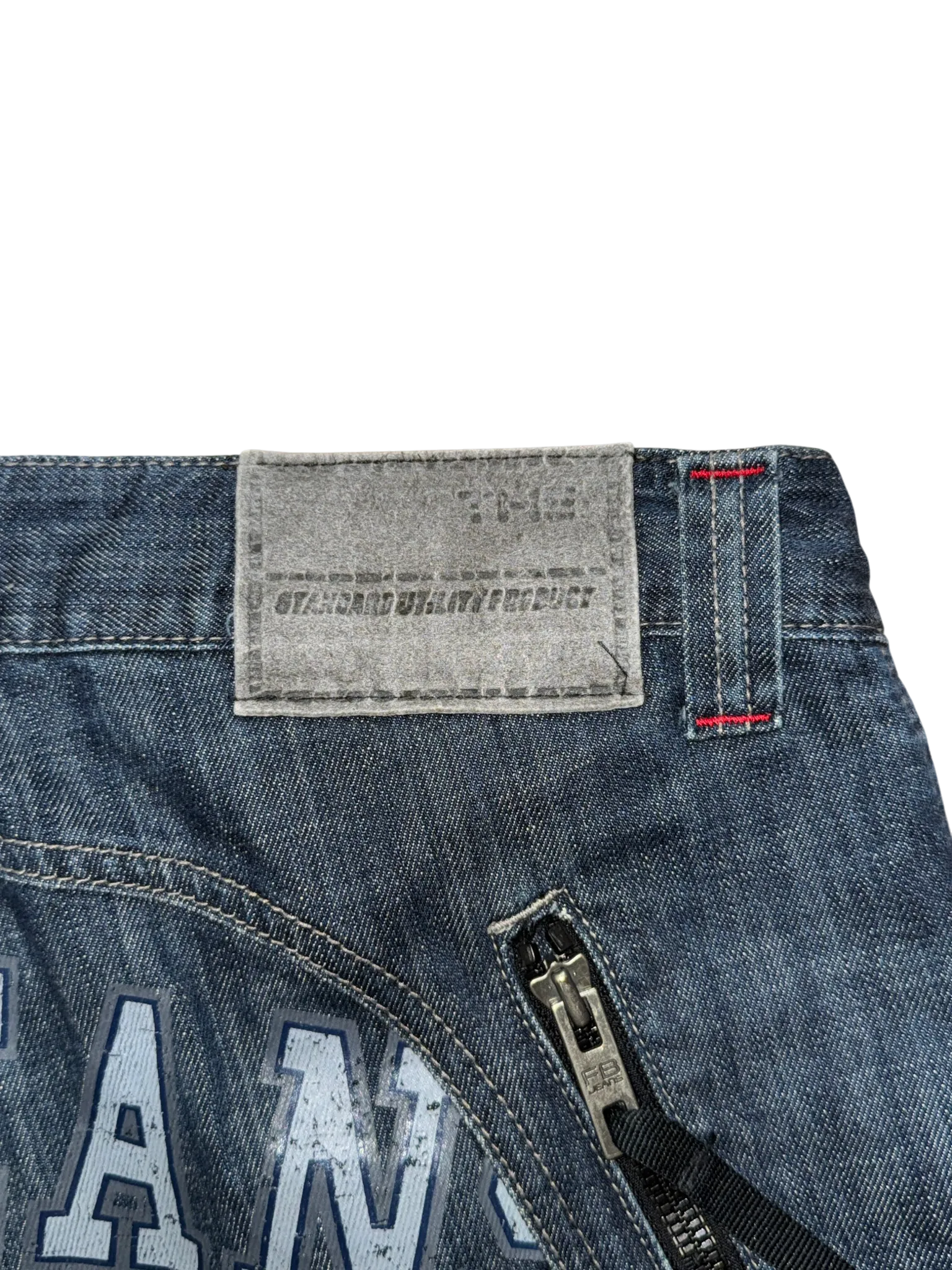 [V0733] Vintage y2k Fubu marineblaue baggy jeans
