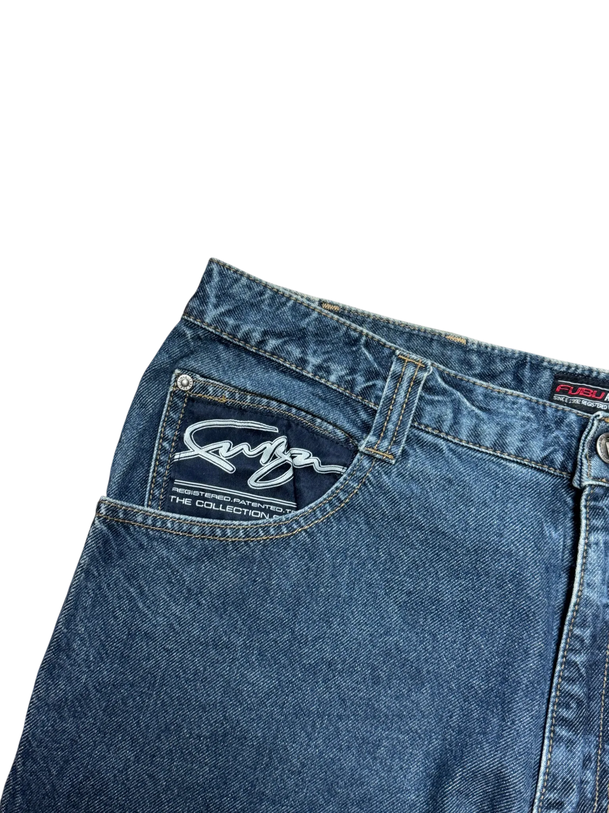 [V0690] Vintage y2k Fubu blaue baggy jeans